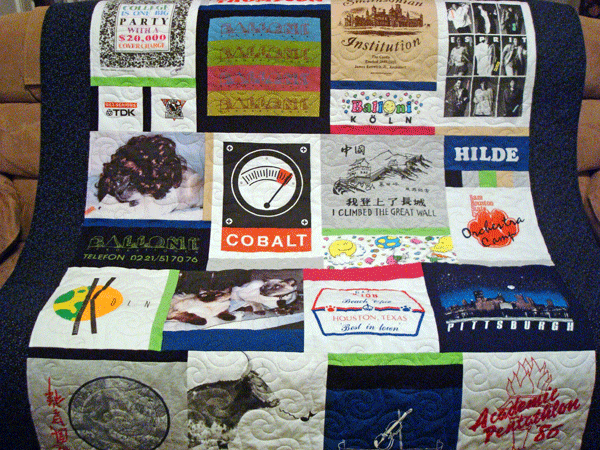 T-Shirt Quilt Example